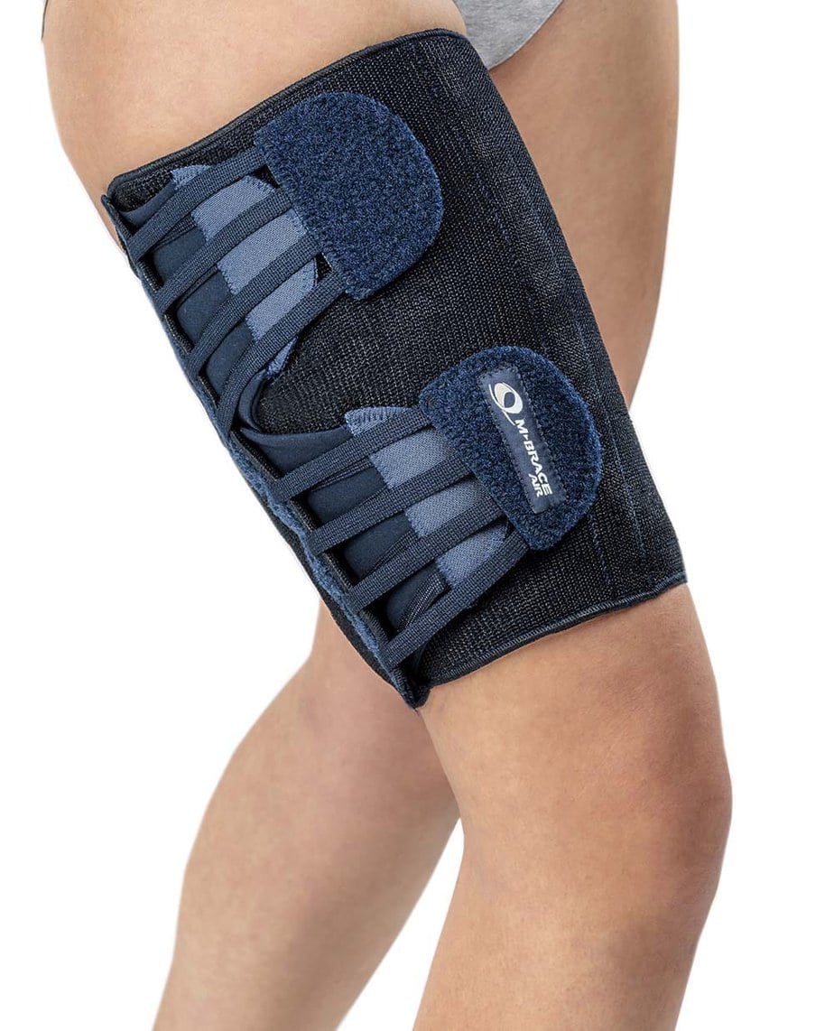 Thigh Compression Sleeve - Hamstring Wrap Thigh Brace for Pulled